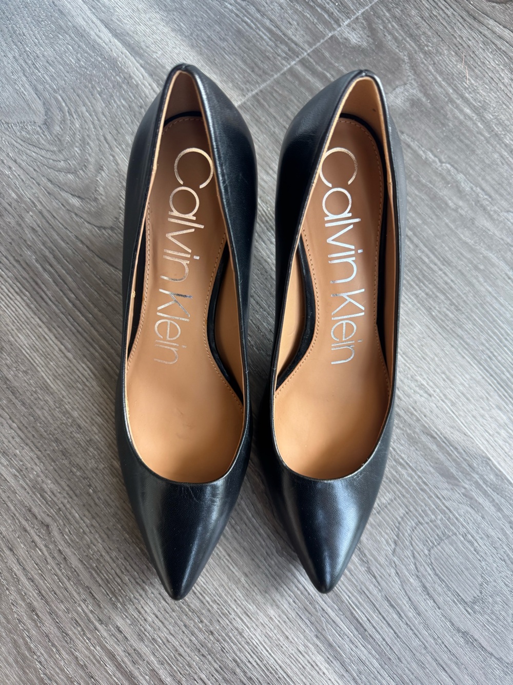Calvin Klein Women's Gayle Pump - Black Leather